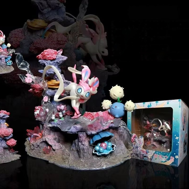 Home Decor Resin - ฟิกเกอร์ Gk Sylveon Shroomish Clamperl Fairy