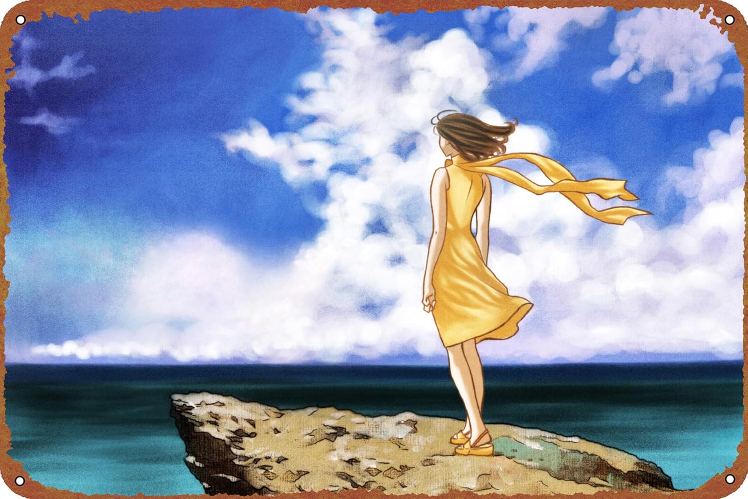 Home Decor Logo - โปสเตอร์อนิเมะ Rahxephon โลโก้โลหะสไตล์วินเทจ สำหรับตกแต่งคาเฟ่ บ้าน บาร์