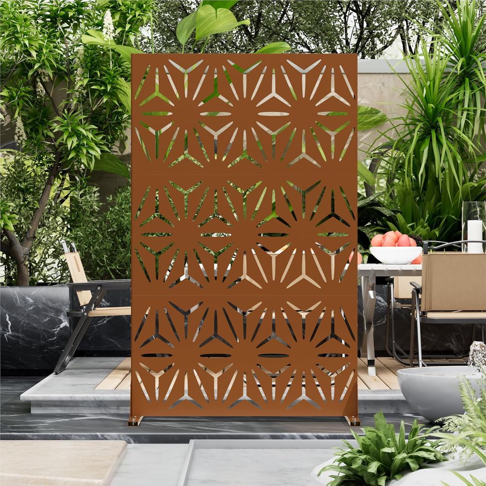 H&M Home Decor - แผงกั้นโลหะสำหรับกลางแจ้ง ขนาด 72 นิ้ว สูง x