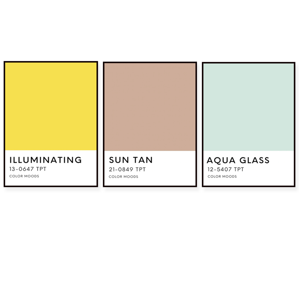 Home Decor Color Palettes - พิมพ์สีพาเลท Sunshine State, ตัวอักษร, โปสเตอร์งานออกแบบกราฟิก, แนวโน้มการตกแต่งบ้าน,
