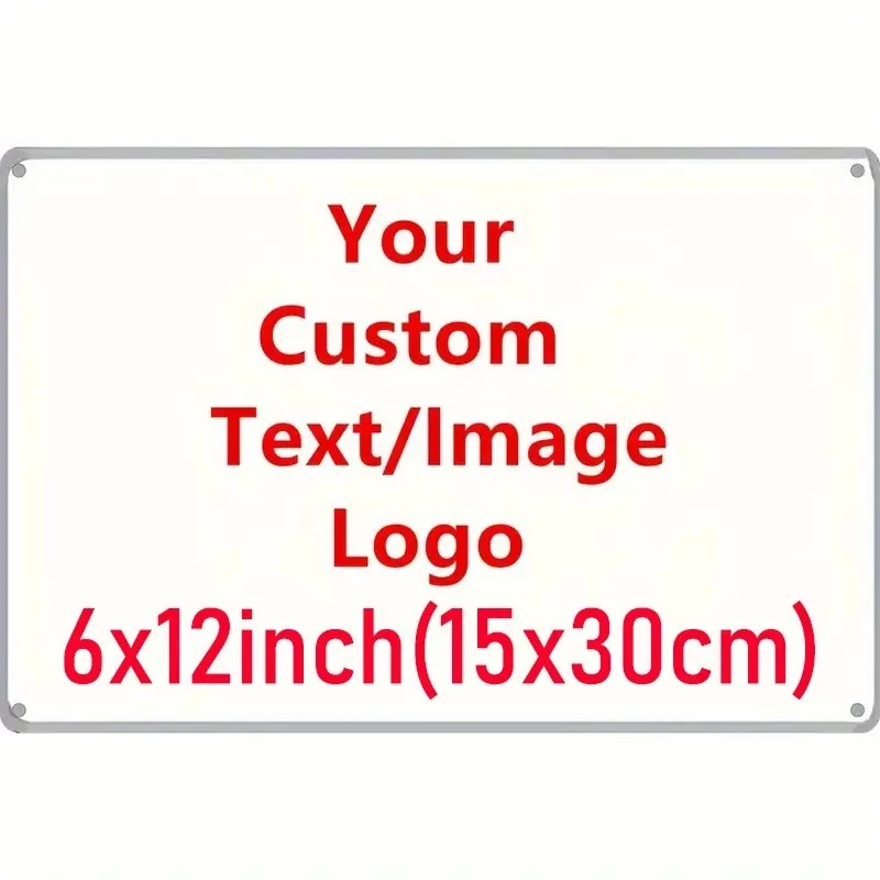 Home Decor Logo - [2D Flat] ป้ายโลหะขนาด 6×12 นิ้ว 15×30