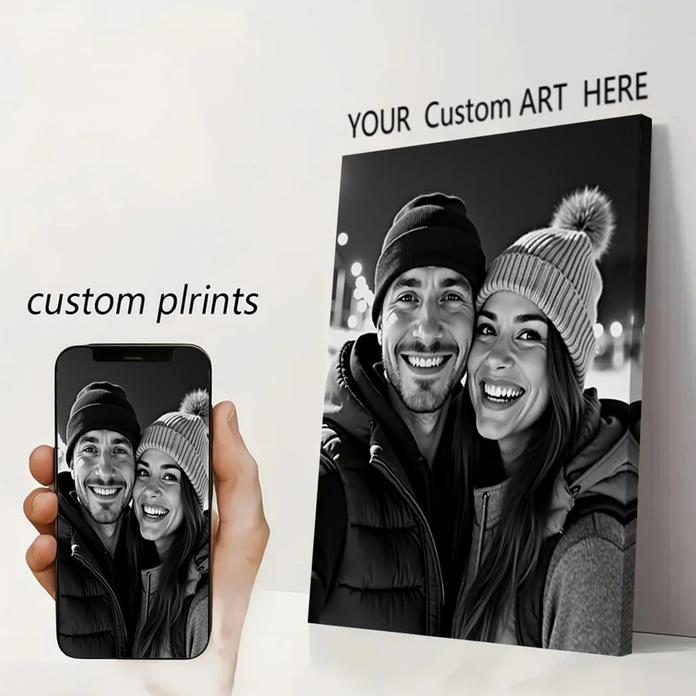 Home Decor Canvas - ภาพพิมพ์บนผ้าใบตามสั่งจากภาพถ่ายของคุณเอง สำหรับงานแต่งงาน วันเกิด โปสเตอร์ ตกแต่งผนัง ภาพสัตว์เลี้ยง