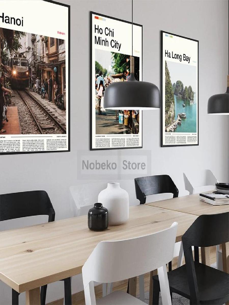 โปสเตอร์การเดินทางในเวียดนามศิ - Home Decor Vietnam บทวิจารณ์และราคา