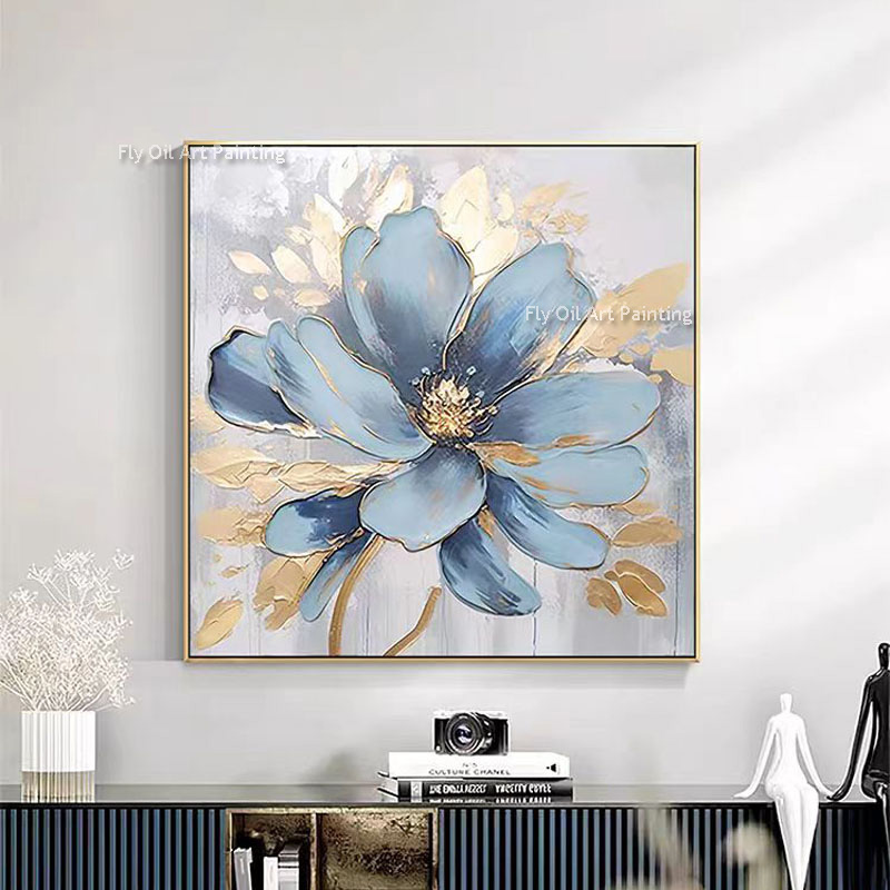 ภาพวาดสีน้ำมันดอกป๊อปปี้แบบหนา - Home Decor Color Palettes บทวิจารณ์และราคา