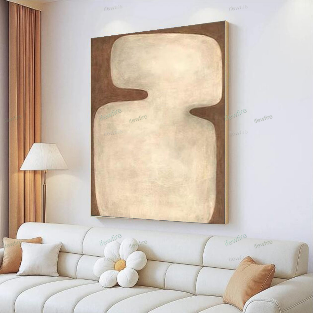 ภาพวาดสีน้ำมันนามธรรมบนผ้าใบ ว - Home Decor Color Palettes บทวิจารณ์และราคา