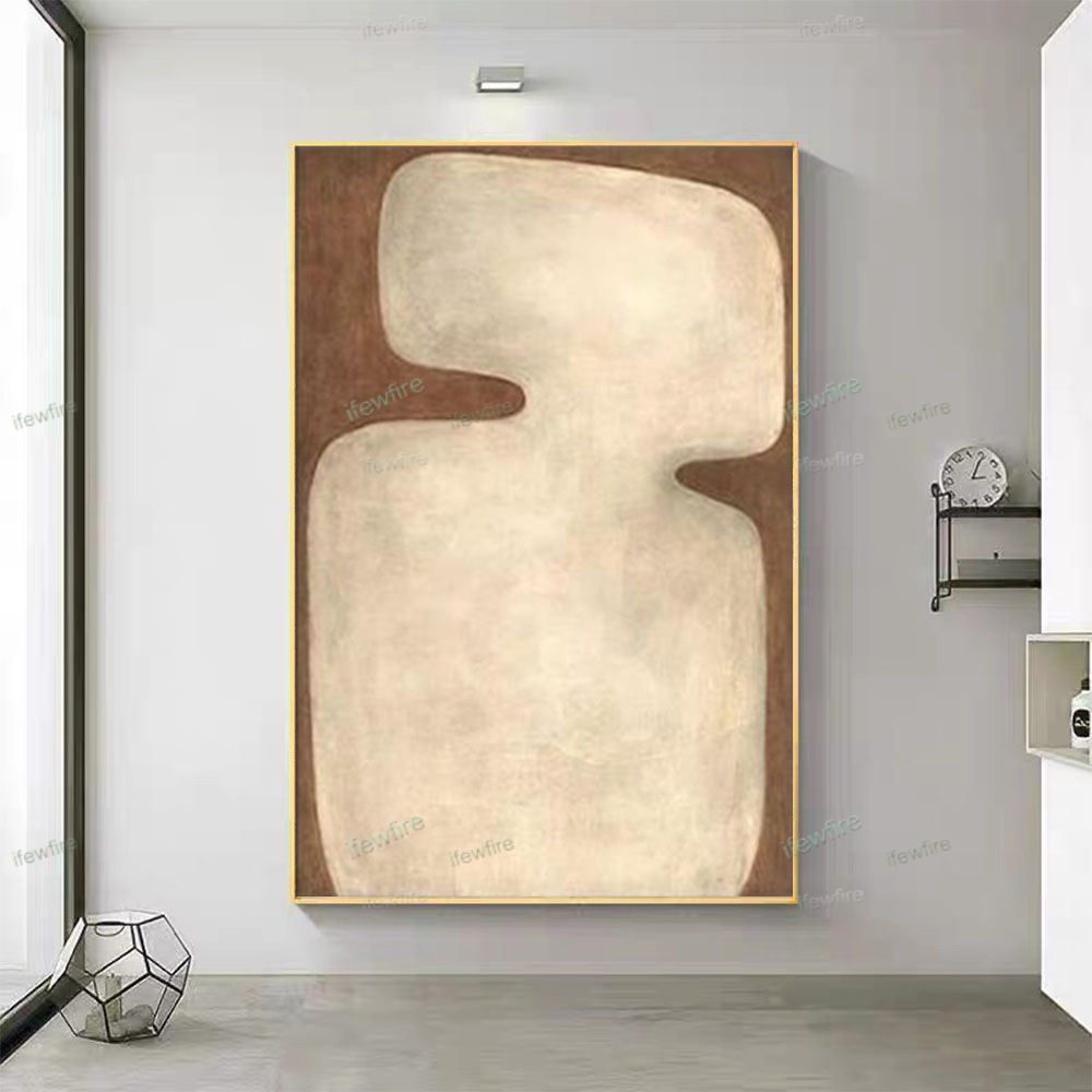 ภาพวาดสีน้ำมันนามธรรมบนผ้าใบ ว - Home Decor Color Palettes บทวิจารณ์และราคา
