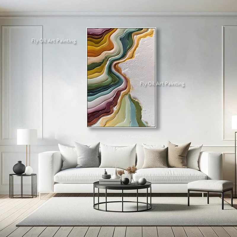 ภาพวาดสีน้ำมันทิวทัศน์ด้วยมีดป - Home Decor Color Palettes บทวิจารณ์และราคา