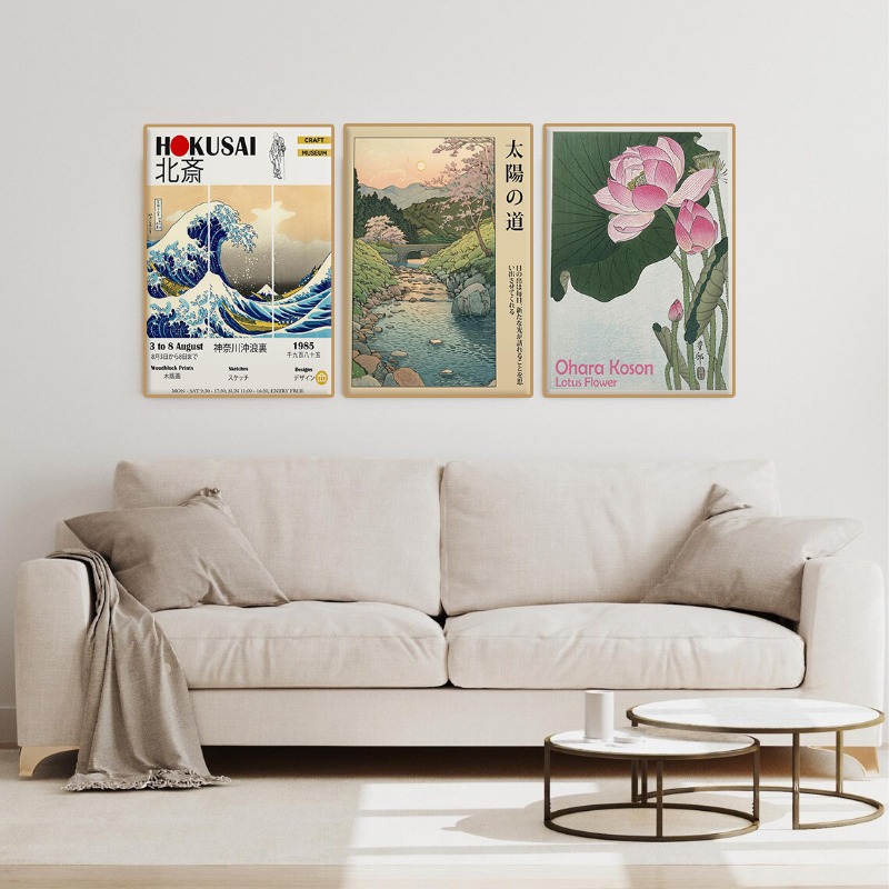 โปสเตอร์นิทรรศการญี่ปุ่นโบราณ  - Home Decor Vietnam บทวิจารณ์และราคา