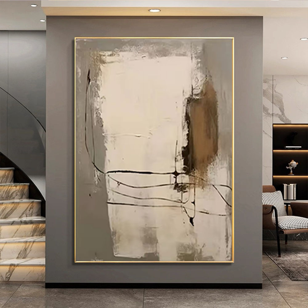 ภาพวาดสีน้ำมันวาดด้วยมือ 100%  - Home Decor Color Palettes บทวิจารณ์และราคา