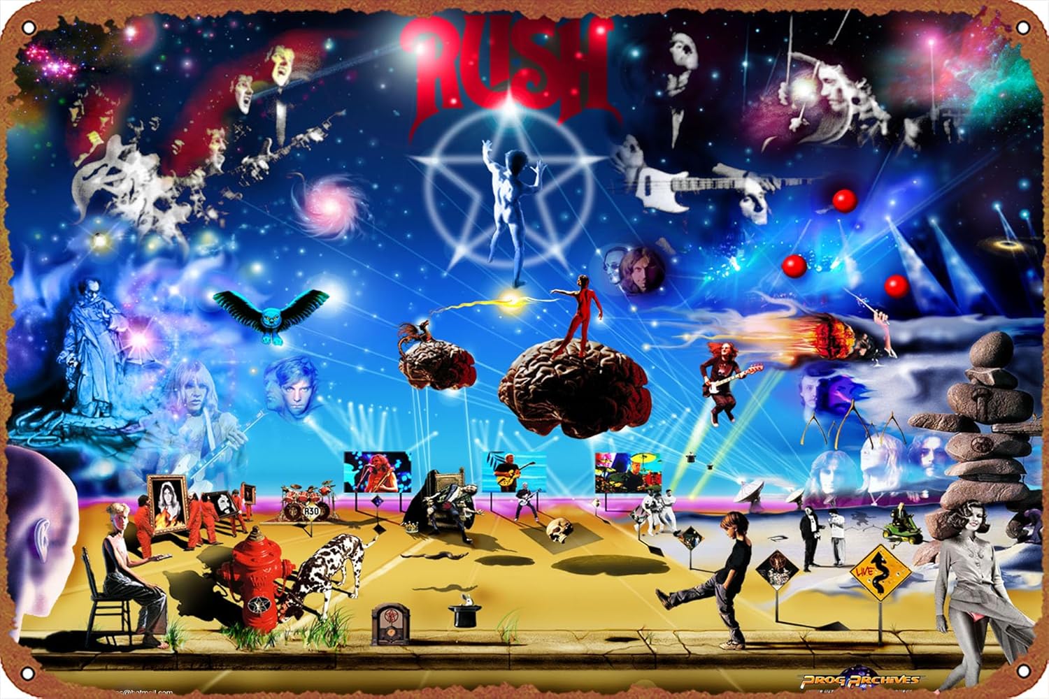1p, รูปภาพวงดนตรี RUSH BAND -  - Home Decor Logo บทวิจารณ์และราคา