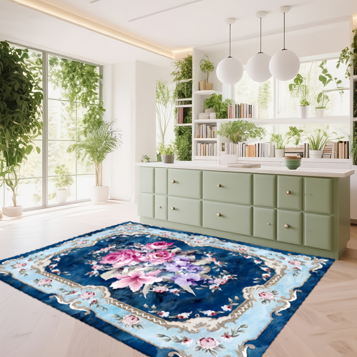 พรมลายชายฝั่ง โทนสีมหาสมุทร สำ - Home Decor Color Palettes บทวิจารณ์และราคา