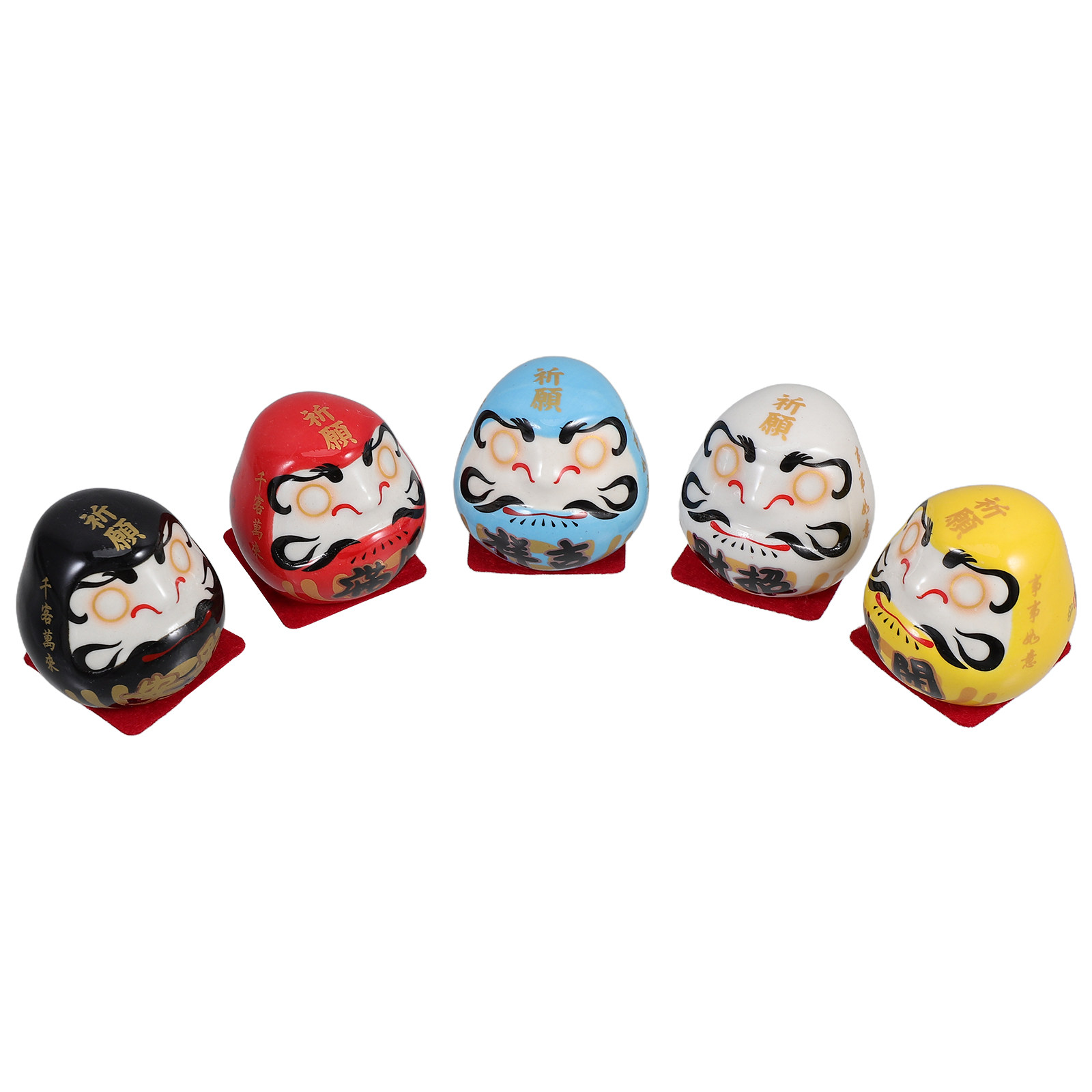 รูปปั้นเซรามิกพระพุทธรูป 5 ชิ้ - Home Decor Japanese บทวิจารณ์และราคา