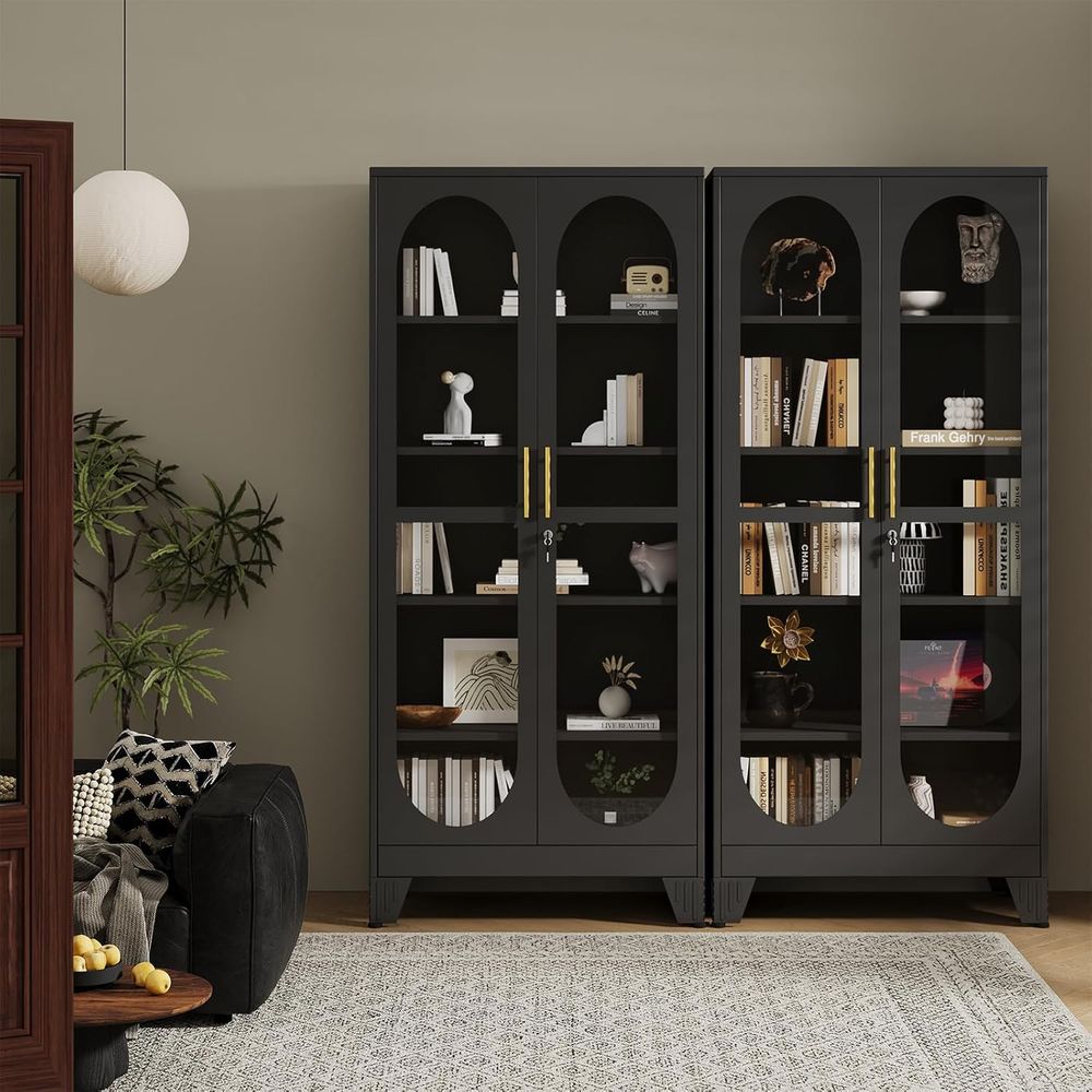 ตู้โชว์แบบล็อคได้สูง 71 นิ้ว พ - H&M Home Decor บทวิจารณ์และราคา
