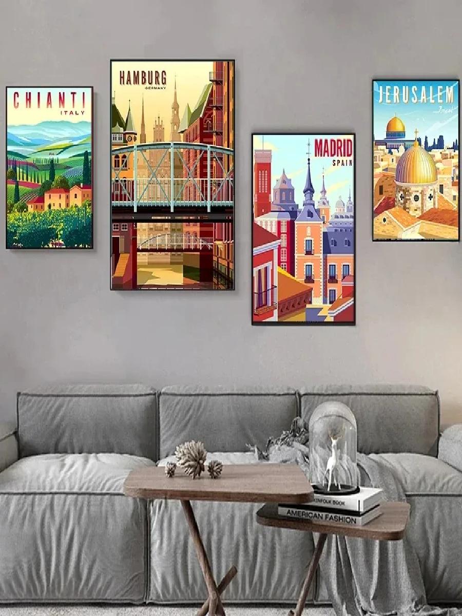 โปสเตอร์ท่องเที่ยวเมืองนอร์ดิก - Home Decor Vietnam บทวิจารณ์และราคา