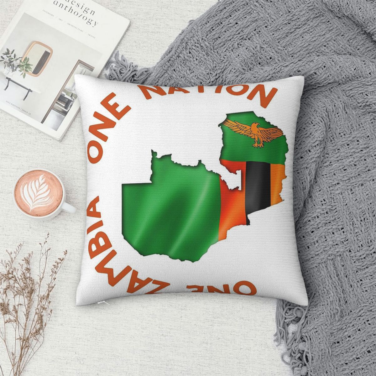 ปลอกหมอนอิง One Zambia One Nat - Home Decor Zambia บทวิจารณ์และราคา
