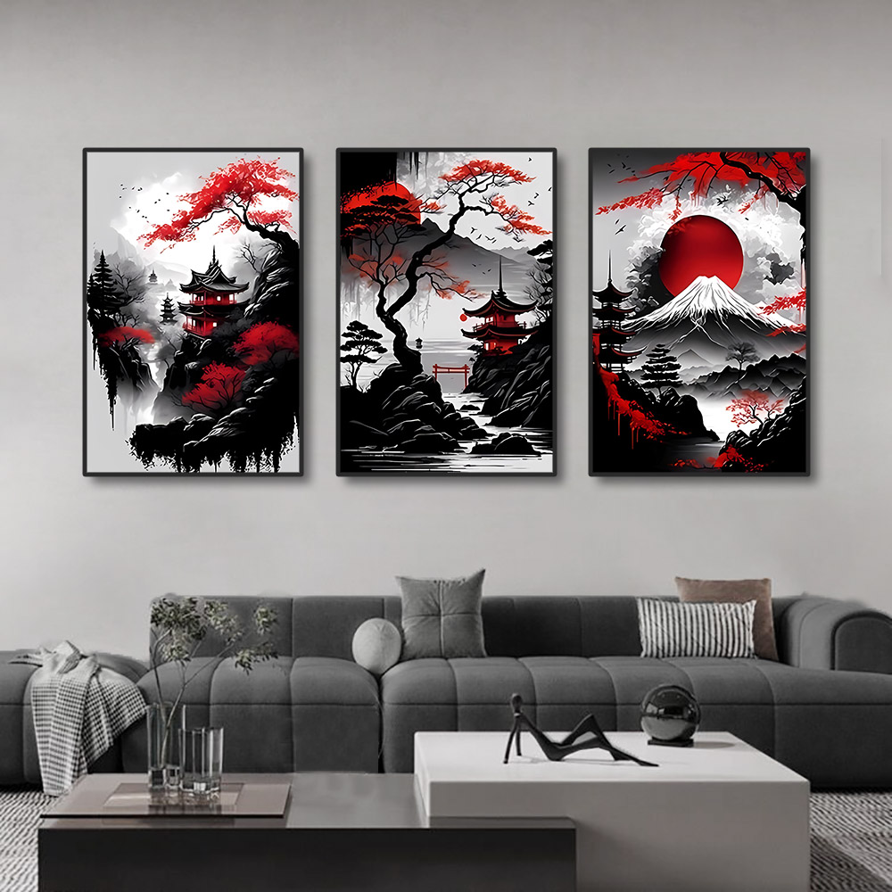 3 ชิ้น Vintage สไตล์ญี่ปุ่นธรร - Home Decor Vietnam บทวิจารณ์และราคา
