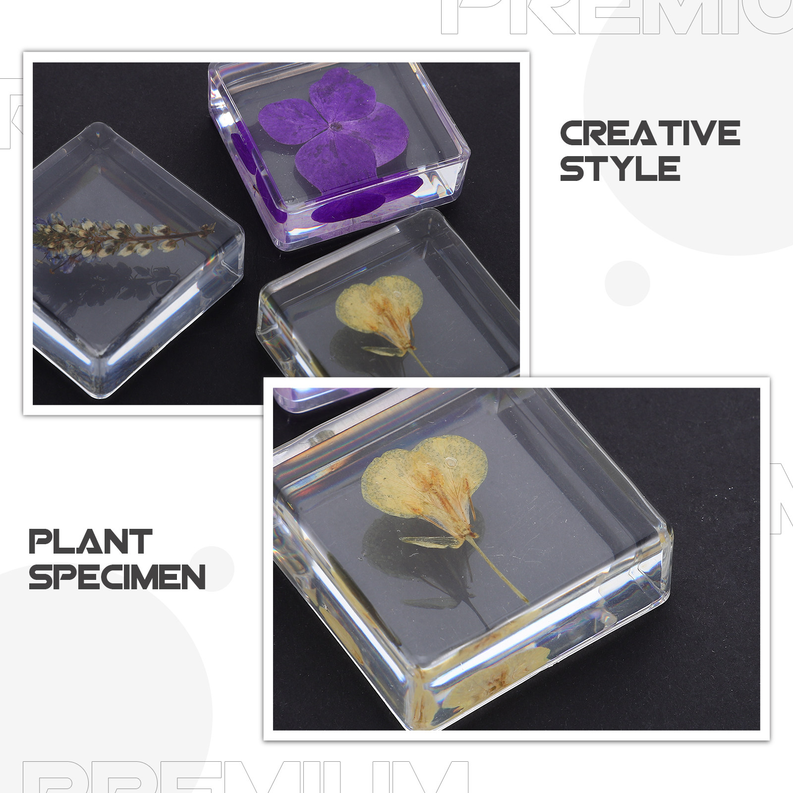 ชุด 3 ชิ้น ตัวอย่างดอกไม้เรซิน - Home Decor Resin บทวิจารณ์และราคา