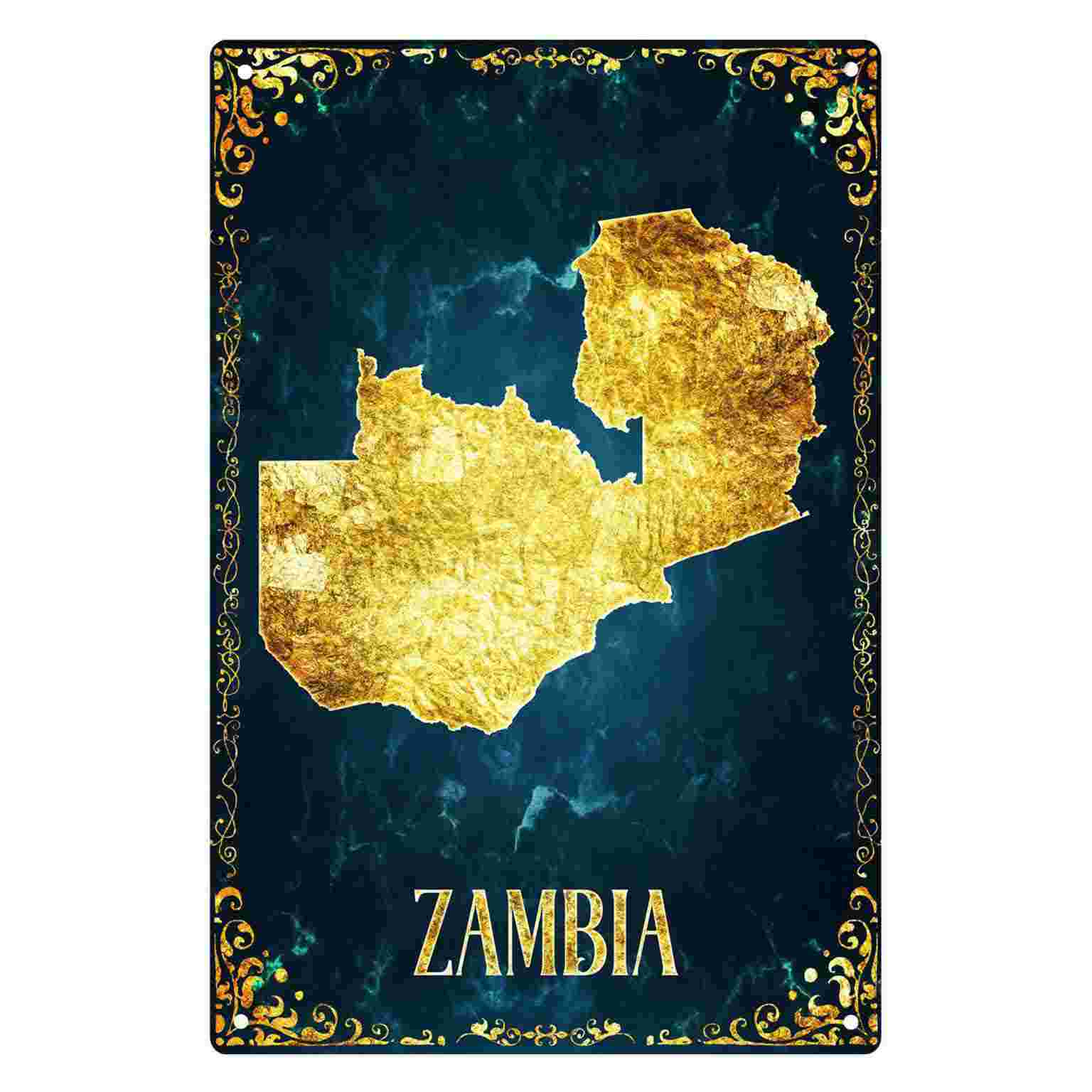 ป้ายตกแต่งผนังรูปแผนที่ประเทศแ - Home Decor Zambia บทวิจารณ์และราคา