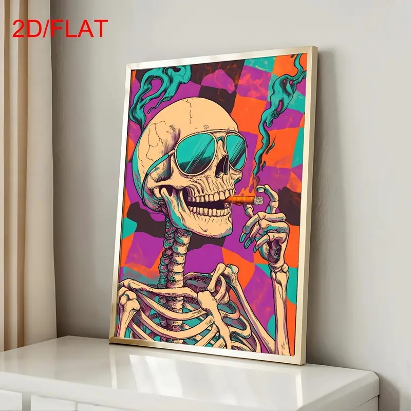 โปสเตอร์ลายกะโหลกแบบนามธรรม, ข - Home Decor Medieval บทวิจารณ์และราคา