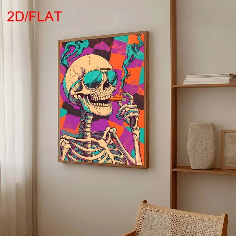 โปสเตอร์ลายกะโหลกแบบนามธรรม, ข - Home Decor Medieval บทวิจารณ์และราคา