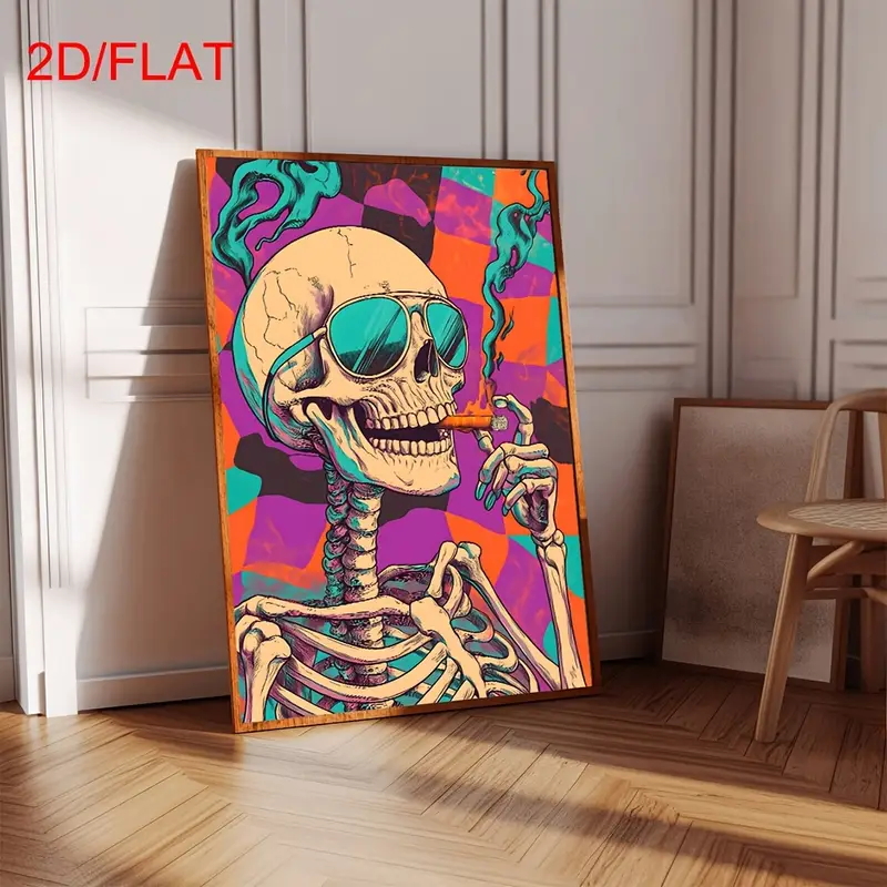 โปสเตอร์ลายกะโหลกแบบนามธรรม, ข - Home Decor Medieval บทวิจารณ์และราคา