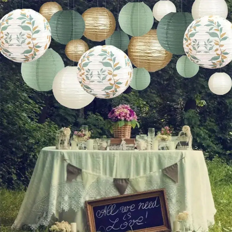 ชุดตกแต่งโคมกระดาษใบหยกเทียม 1 - Home Decor Scrap บทวิจารณ์และราคา