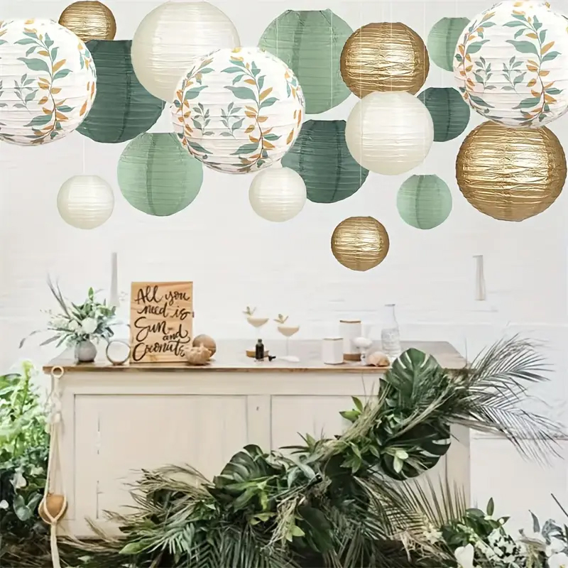 ชุดตกแต่งโคมกระดาษใบหยกเทียม 1 - Home Decor Scrap บทวิจารณ์และราคา
