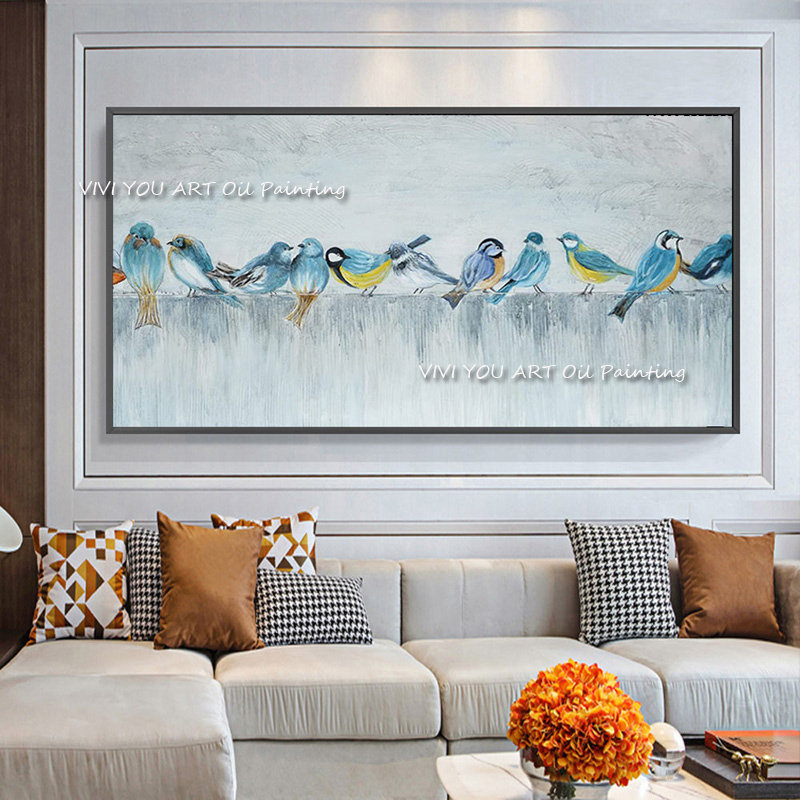 บทคัดย่อ Handmade หนาภาพวาดสีน - Home Decor Color Palettes บทวิจารณ์และราคา