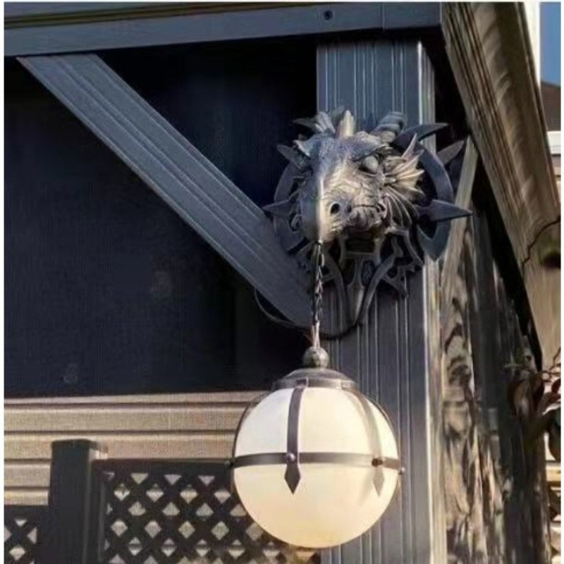 โคมไฟติดผนังรูปหัวมังกร, โคมไฟ - Home Decor Medieval บทวิจารณ์และราคา