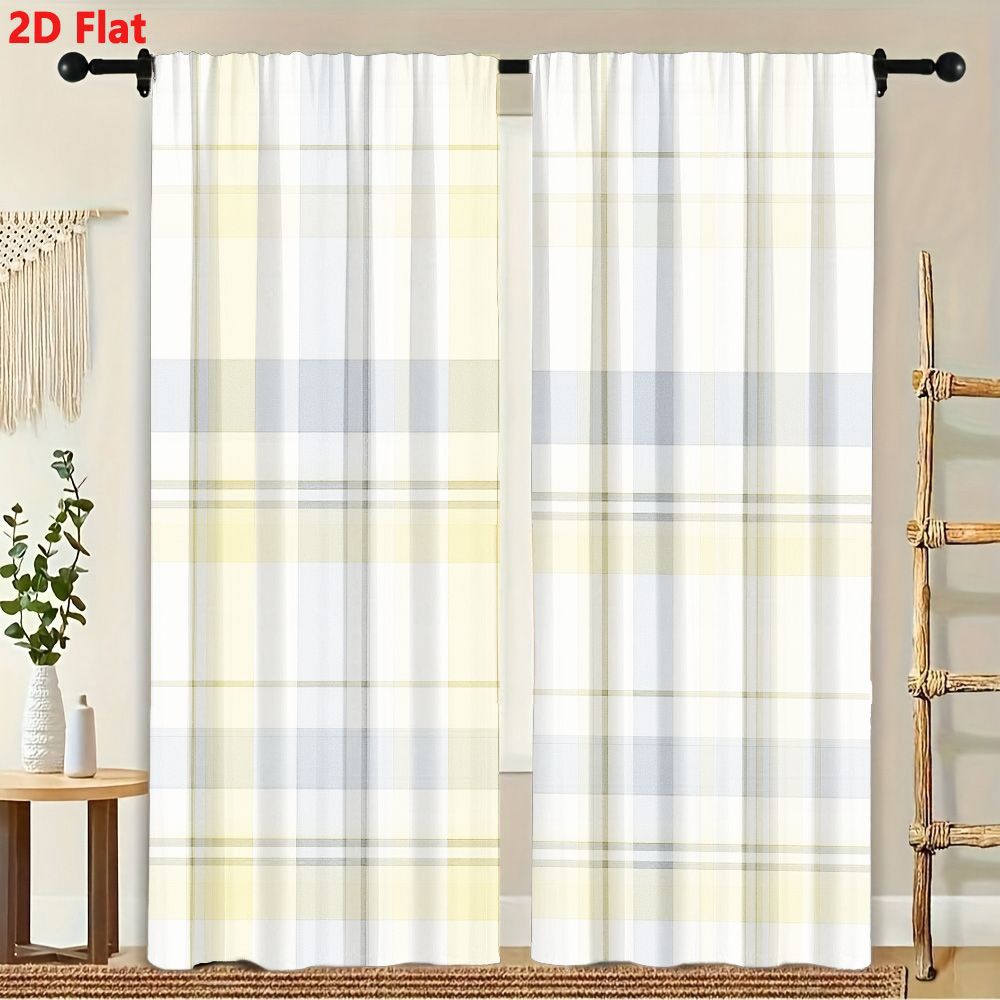 ผ้าม่าน 2 ชิ้น ลายสก็อตแบบเรีย - Home Decor Color Palettes บทวิจารณ์และราคา