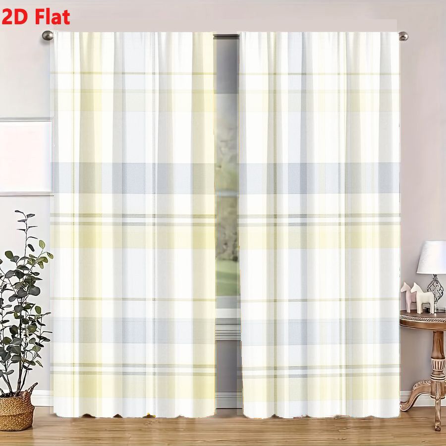 ผ้าม่าน 2 ชิ้น ลายสก็อตแบบเรีย - Home Decor Color Palettes บทวิจารณ์และราคา