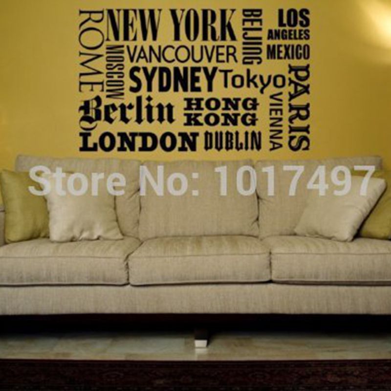 New York London Paris Quote สต - Home Decor London บทวิจารณ์และราคา