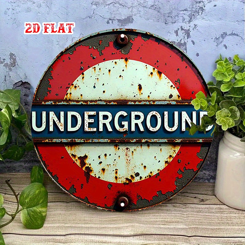 ป้ายไม้ทรงกลมลายรถไฟใต้ดินลอนด - Home Decor London บทวิจารณ์และราคา