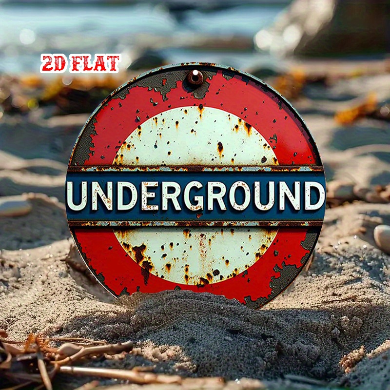 ป้ายไม้ทรงกลมลายรถไฟใต้ดินลอนด - Home Decor London บทวิจารณ์และราคา