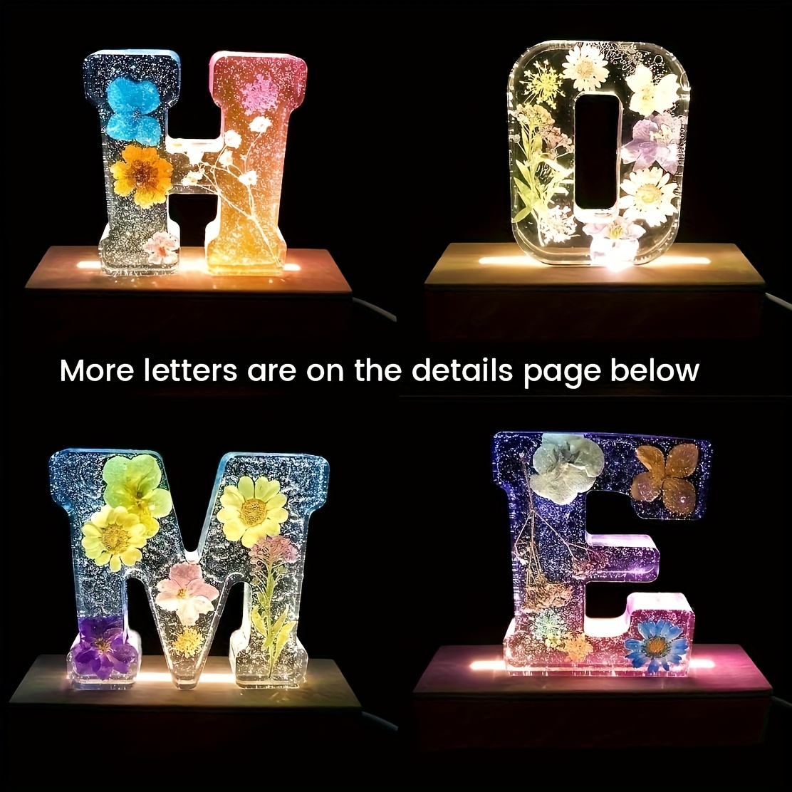 แม่พิมพ์เรซินตัวอักษรขนาดใหญ่  - Home Decor Logo บทวิจารณ์และราคา