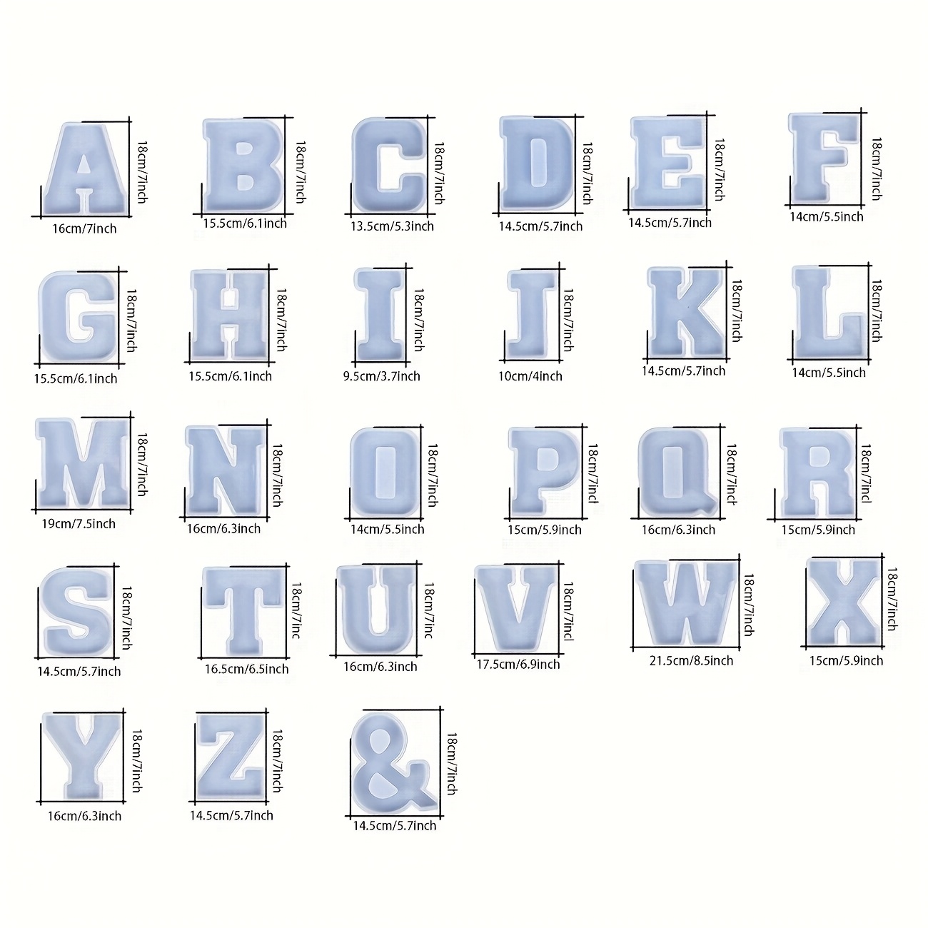 แม่พิมพ์เรซินตัวอักษรขนาดใหญ่  - Home Decor Logo บทวิจารณ์และราคา