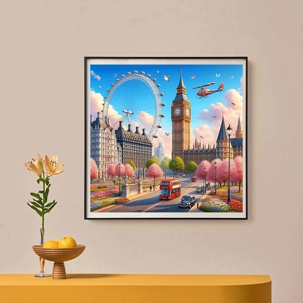 ภาพโมเสกเพชรไร้กรอบ รุ่นใหม่ล่ - Home Decor London บทวิจารณ์และราคา