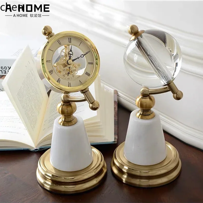 D3L19- นาฬิกาตั้งโต๊ะหินอ่อน ข - Home Decor Resin บทวิจารณ์และราคา