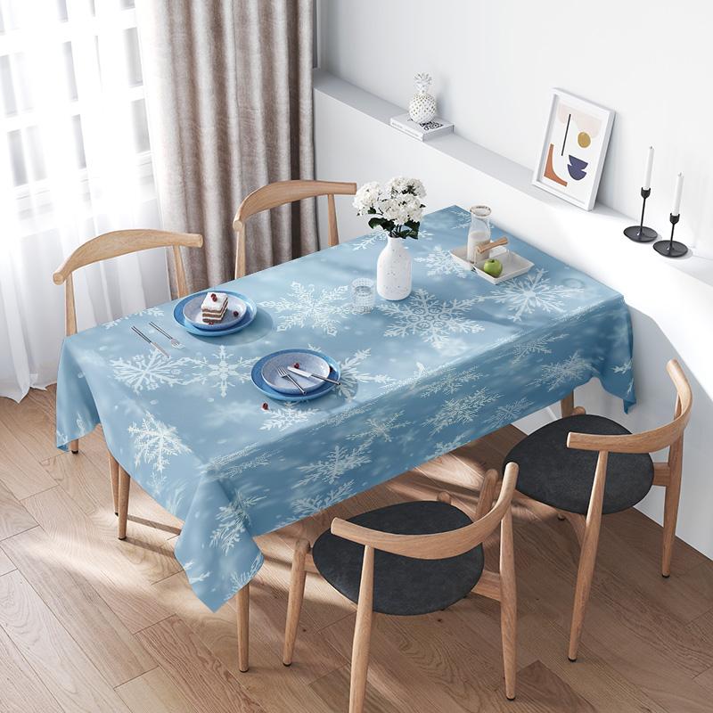 เกล็ดหิมะผ้าปูโต๊ะรับประทานอาห - Home Decor Online Shop บทวิจารณ์และราคา