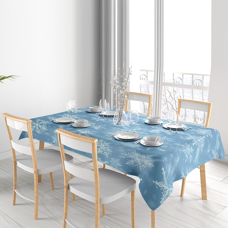 เกล็ดหิมะผ้าปูโต๊ะรับประทานอาห - Home Decor Online Shop บทวิจารณ์และราคา